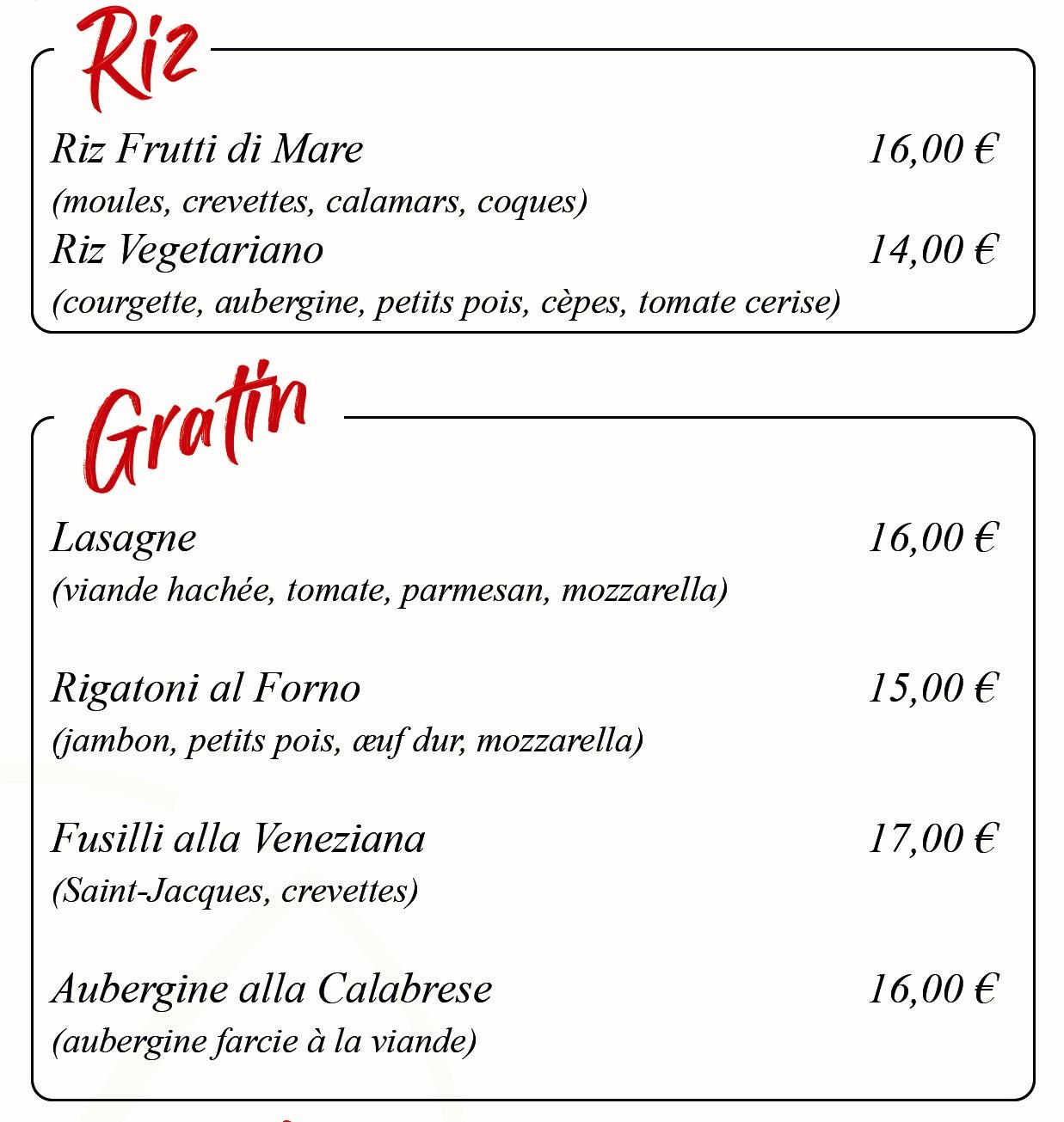 Riz gratins